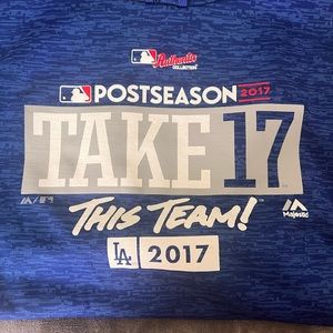 Dodgers Sweatshirt Men’s Size L 2017 postseason official gear